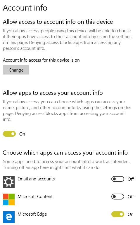 Privacy-account-info