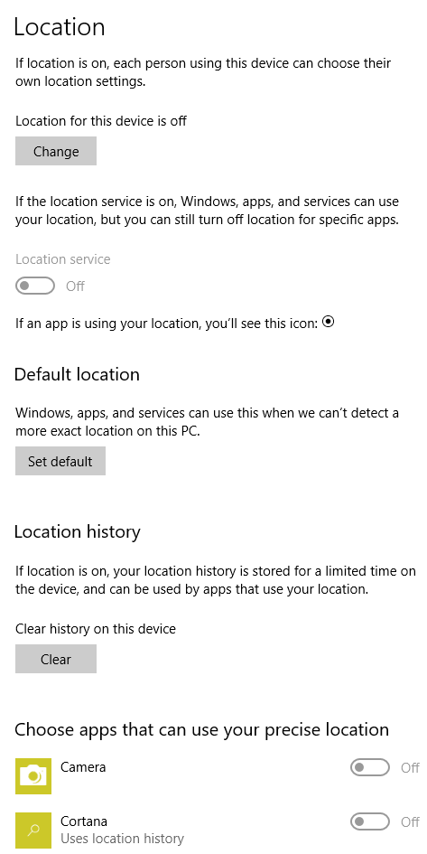 Privacy-location