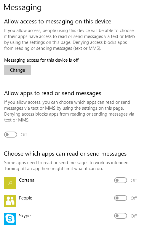 Privacy-messaging