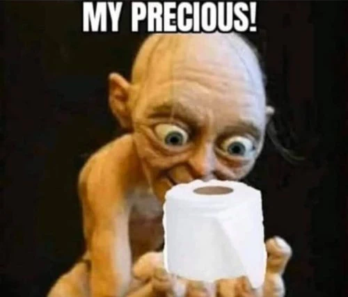 precious toilet paper